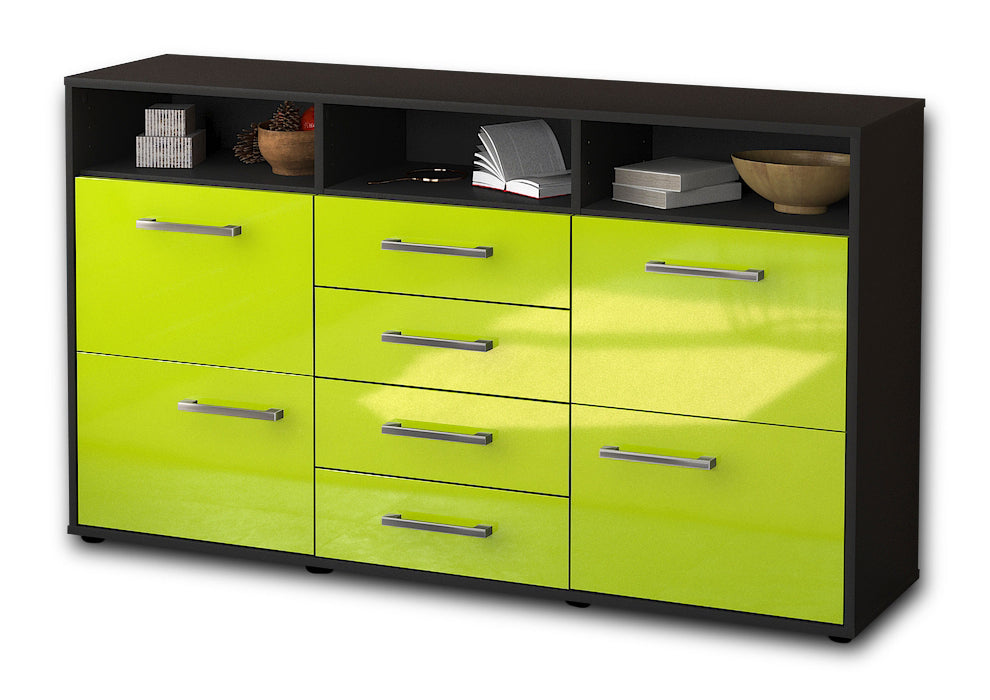 Sideboard Donabella, Gruen Seite (136x79x35cm) - Dekati GmbH