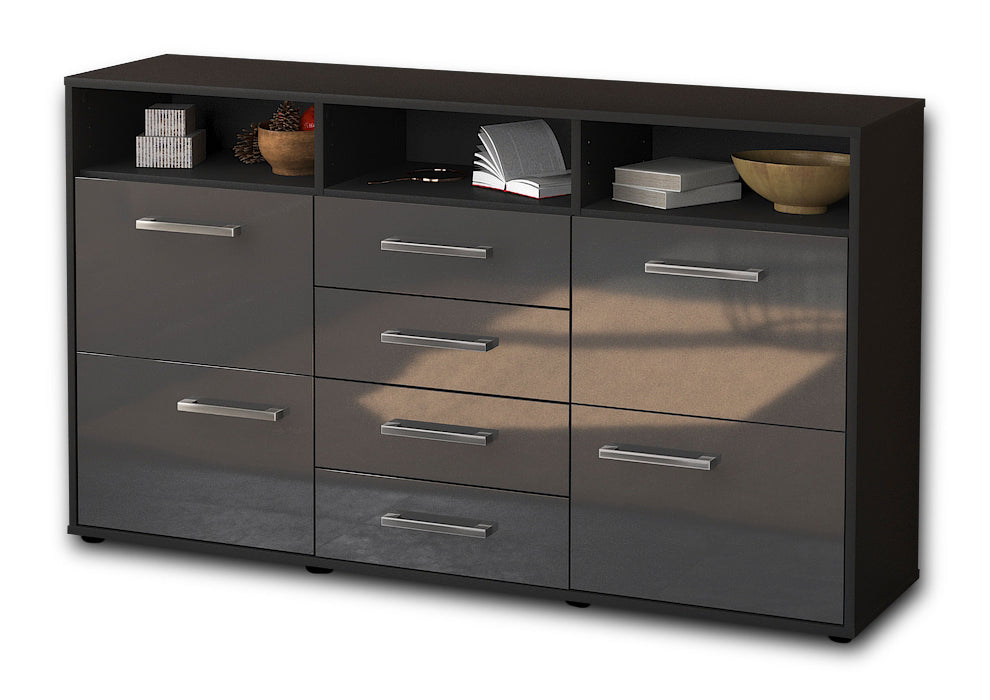 Sideboard Donabella, Grau Seite (136x79x35cm) - Dekati GmbH