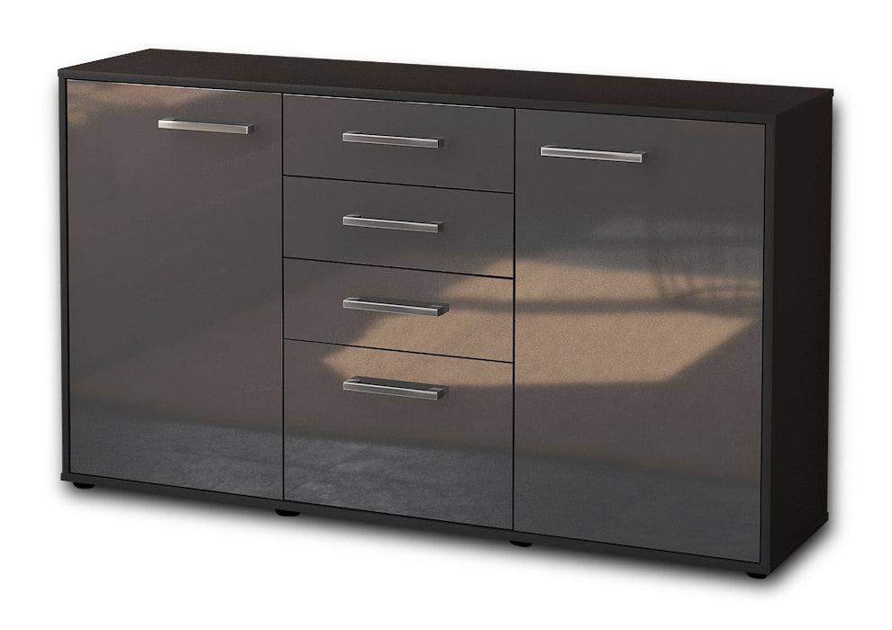 Sideboard Donatella, Grau Seite (136x79x35cm) - Dekati GmbH