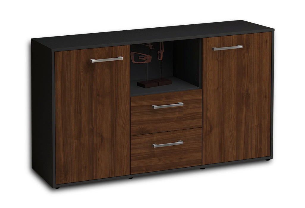 Sideboard Donika, Walnuss Seite (136x79x35cm) - Dekati GmbH