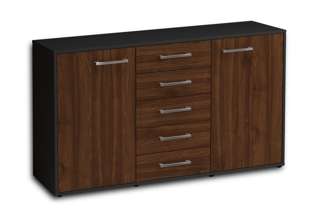 Sideboard Dorelly, Walnuss Seite (136x79x35cm) - Dekati GmbH