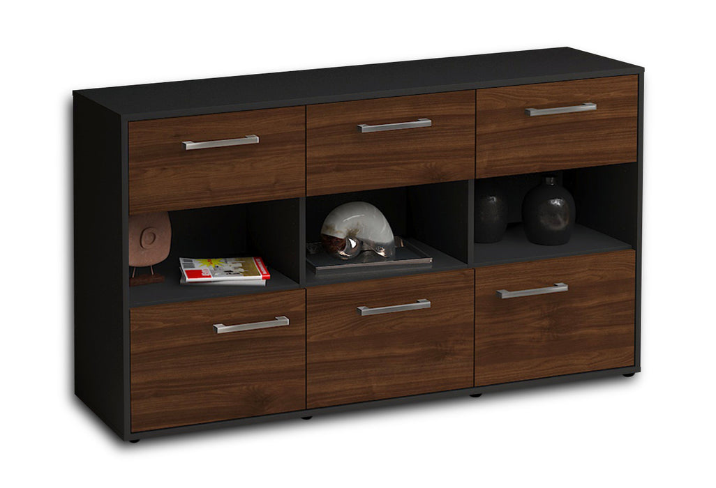 Sideboard Dorett, Walnuss Seite (136x79x35cm) - Dekati GmbH