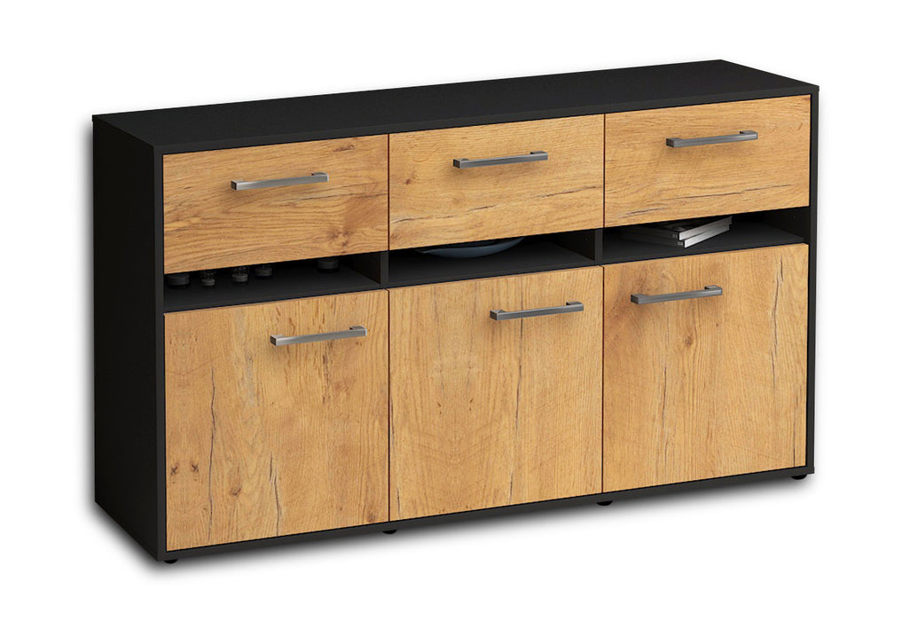 Sideboard Dorinde, Eiche Seite (136x79x35cm) - Dekati GmbH