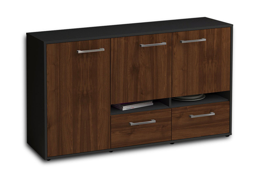 Sideboard Ebe, Walnuss Seite (136x79x35cm) - Dekati GmbH