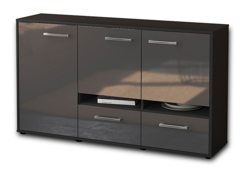 Sideboard Ebe, Grau Seite (136x79x35cm) - Dekati GmbH