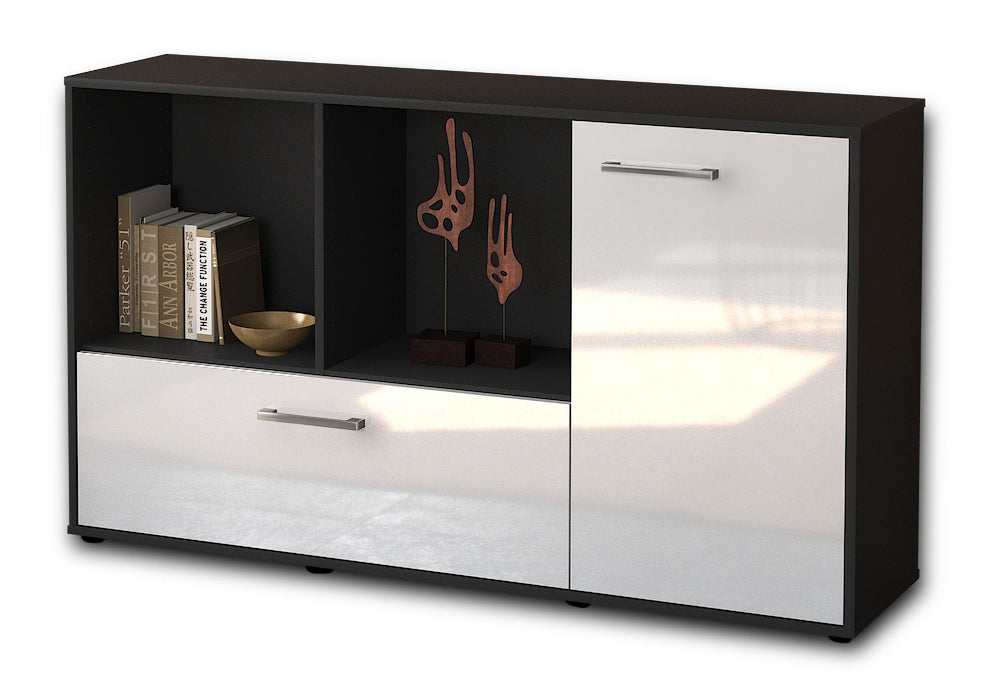 Sideboard Ela, Weiß Seite (136x79x35cm) - Dekati GmbH