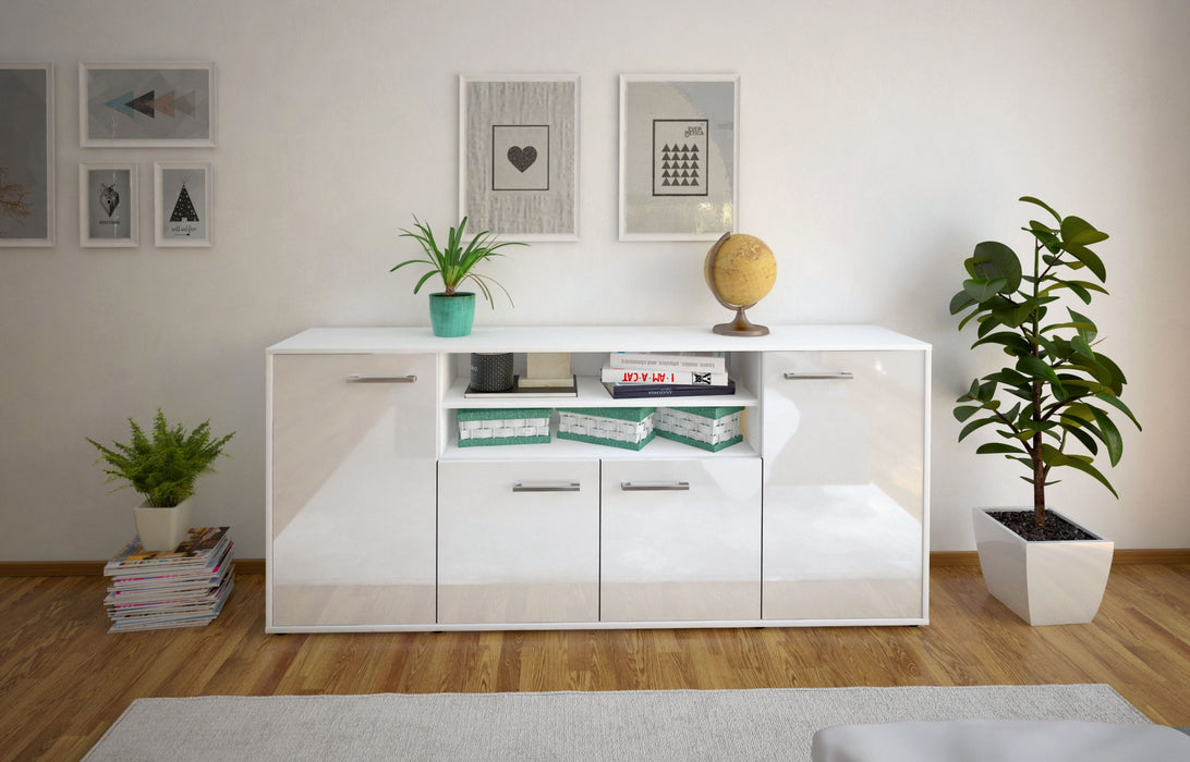 Sideboard Elsita, Weiß Studio (180x79x35cm) - Dekati GmbH