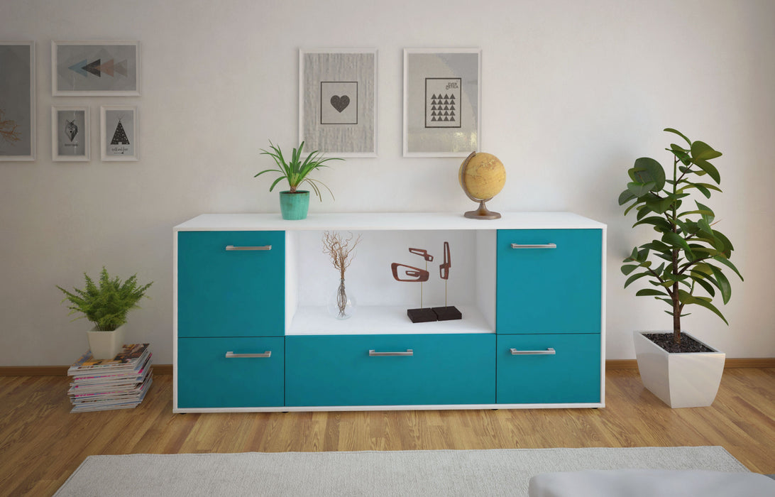 Sideboard Elvezia, Tuerkis Studio (180x79x35cm) - Dekati GmbH