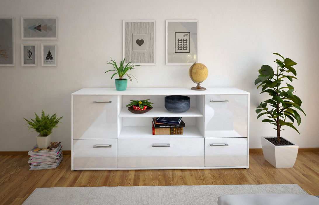 Sideboard Emanuela, Weiß Studio (180x79x35cm) - Dekati GmbH