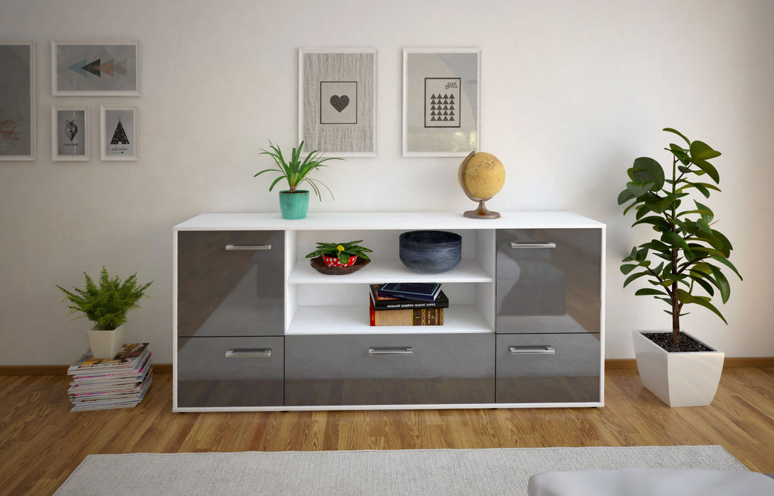 Sideboard Emanuela, Grau Studio (180x79x35cm) - Dekati GmbH