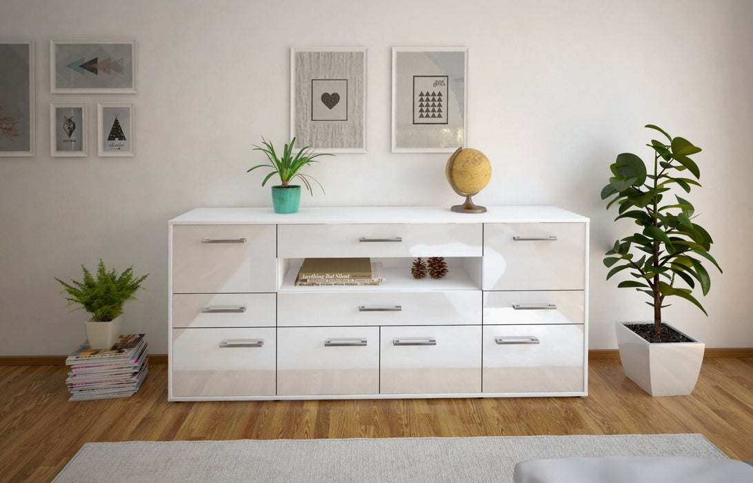 Sideboard Emerelda, Weiß Studio (180x79x35cm) - Dekati GmbH