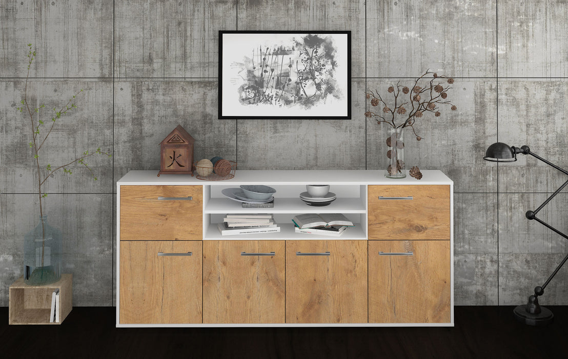 Sideboard Emilia, Eiche Studio (180x79x35cm) - Dekati GmbH