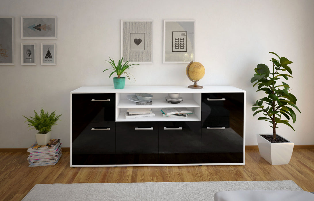 Sideboard Emilia, Schwarz Studio (180x79x35cm) - Dekati GmbH