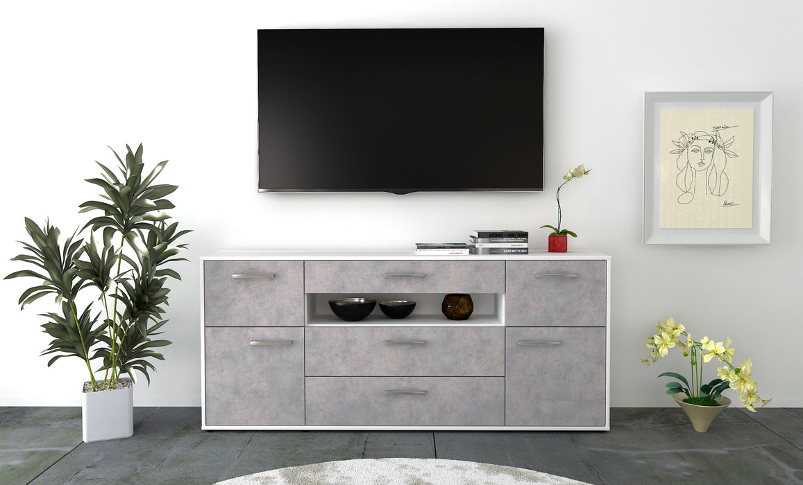 Sideboard Emma, Beton Studio (180x79x35cm) - Dekati GmbH