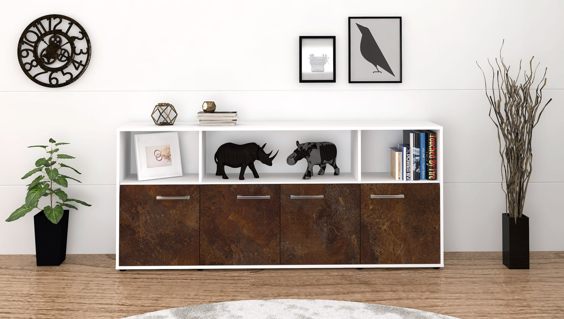 Sideboard Enrica, Rost Studio (180x79x35cm) - Dekati GmbH