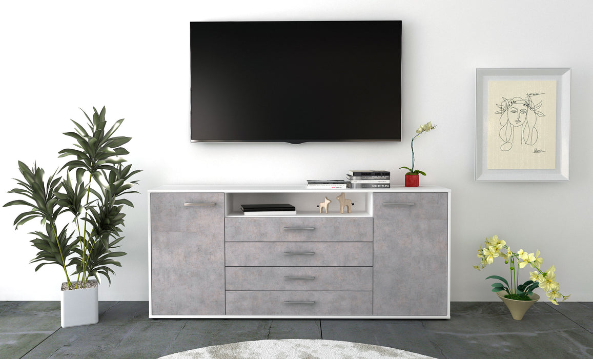 Sideboard Enzo, Beton Studio (180x79x35cm) - Dekati GmbH