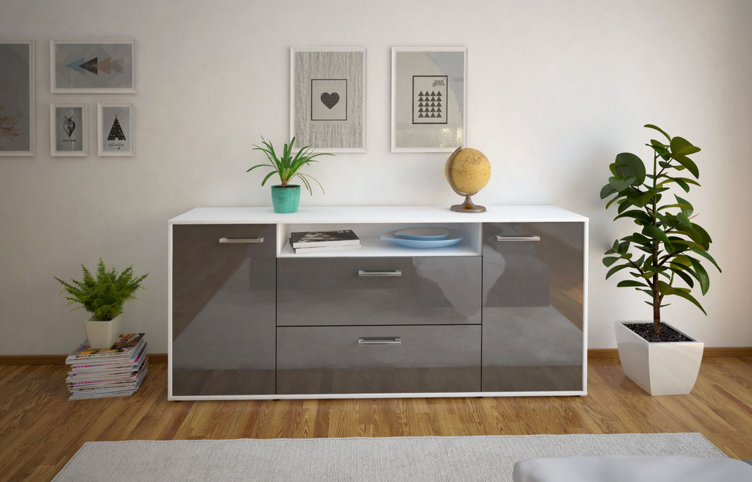 Sideboard Erina, Grau Studio (180x79x35cm) - Dekati GmbH