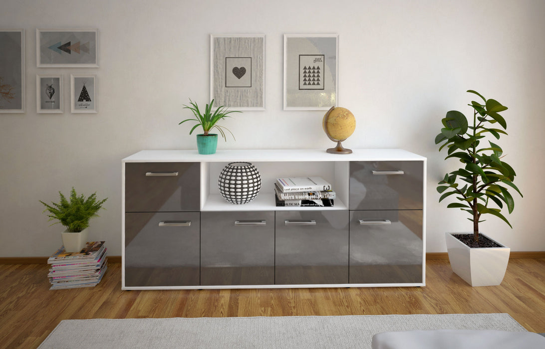 Sideboard Ermentrude, Grau Studio (180x79x35cm) - Dekati GmbH