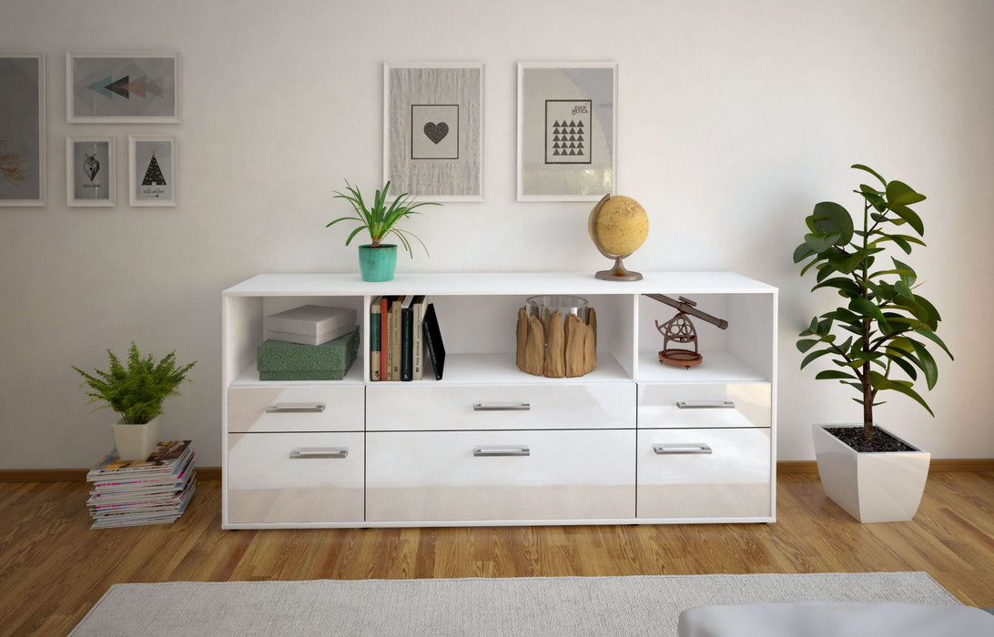 Sideboard Estella, Weiß Studio (180x79x35cm) - Dekati GmbH