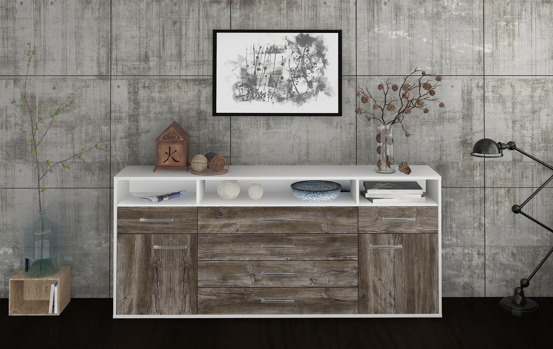 Sideboard Evelina, Treibholz Studio (180x79x35cm) - Dekati GmbH