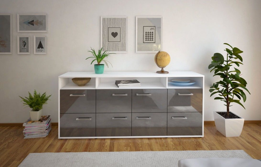 Sideboard Evita, Grau Studio (180x79x35cm) - Dekati GmbH