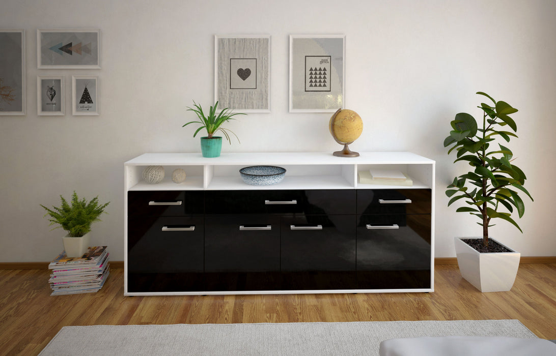 Sideboard Ezia, Schwarz Studio (180x79x35cm) - Dekati GmbH