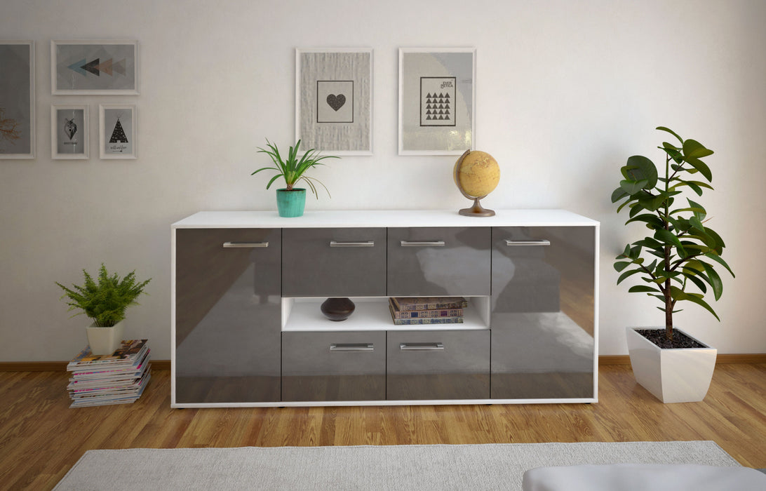 Sideboard Farina, Grau Studio (180x79x35cm) - Dekati GmbH