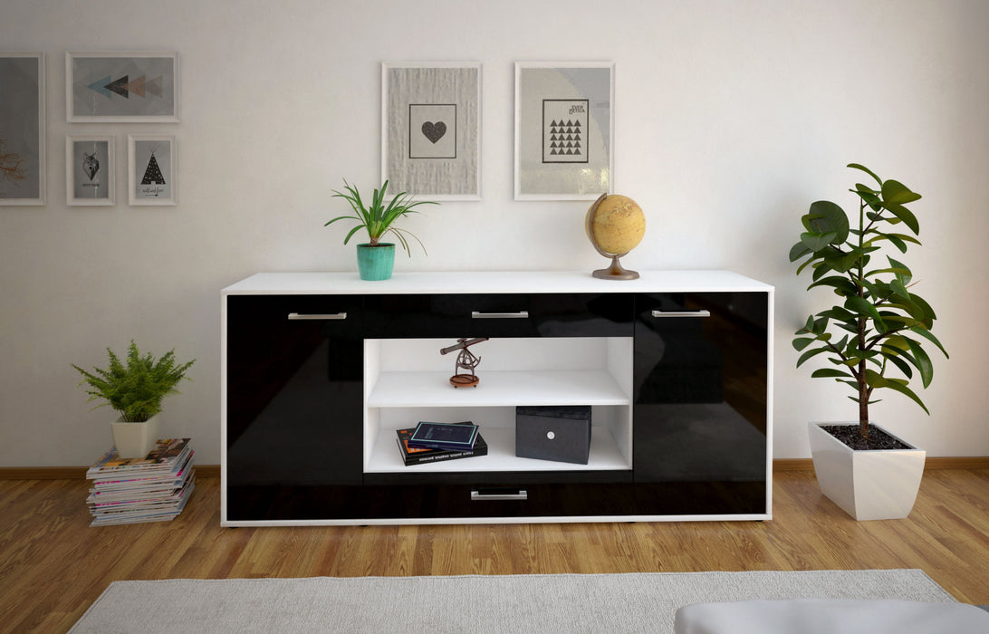 Sideboard Feli, Schwarz Studio (180x79x35cm) - Dekati GmbH