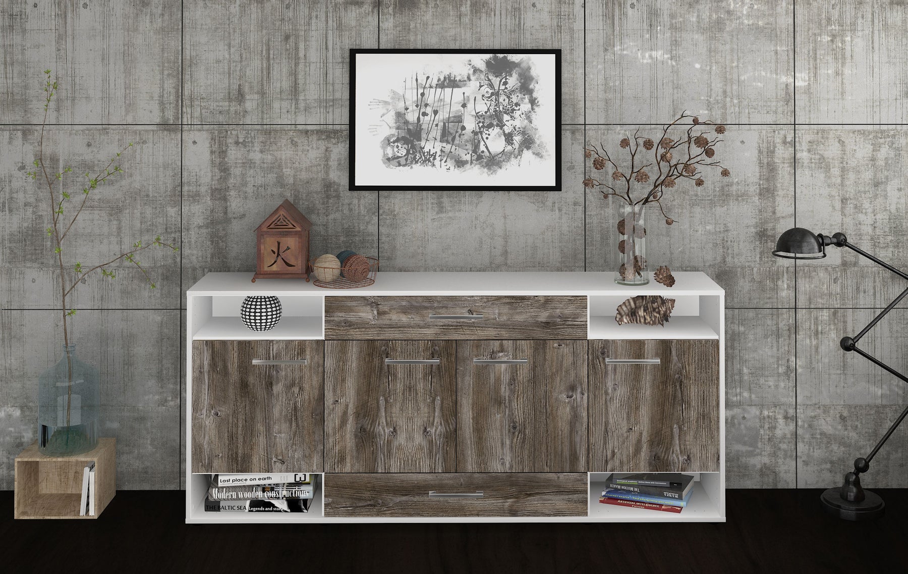 Sideboard Felicia, Treibholz Studio (180x79x35cm) - Dekati GmbH