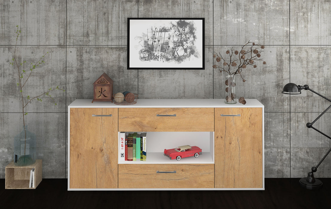 Sideboard Filomena, Eiche Studio (180x79x35cm) - Dekati GmbH