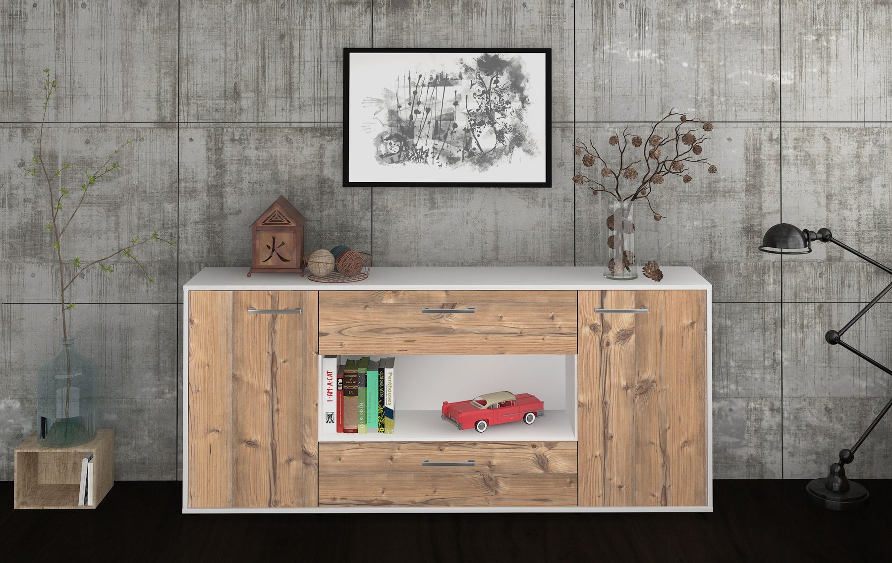 Sideboard Filomena, Pinie Studio (180x79x35cm) - Dekati GmbH