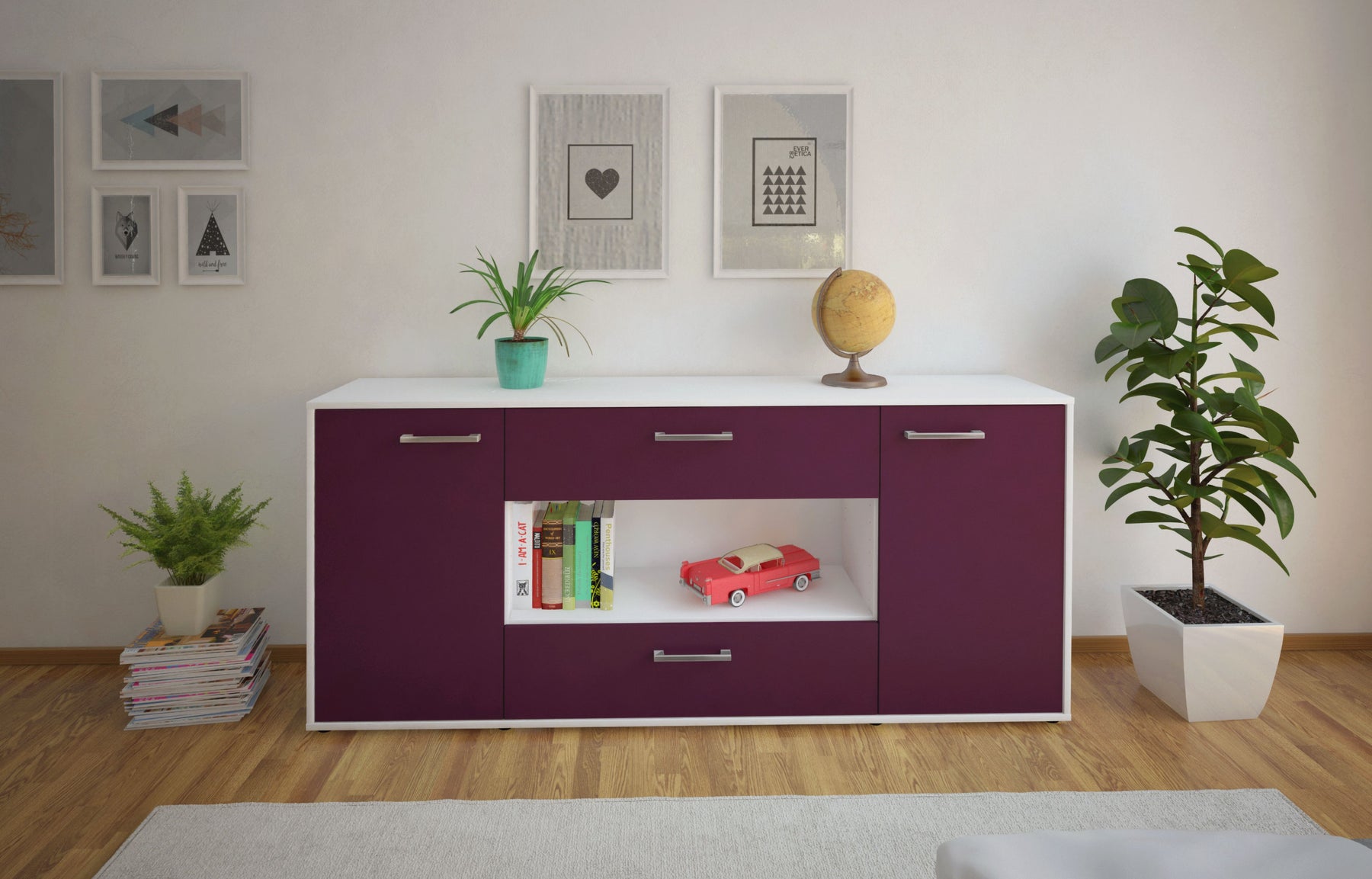 Sideboard Filomena, Lila Studio (180x79x35cm) - Dekati GmbH