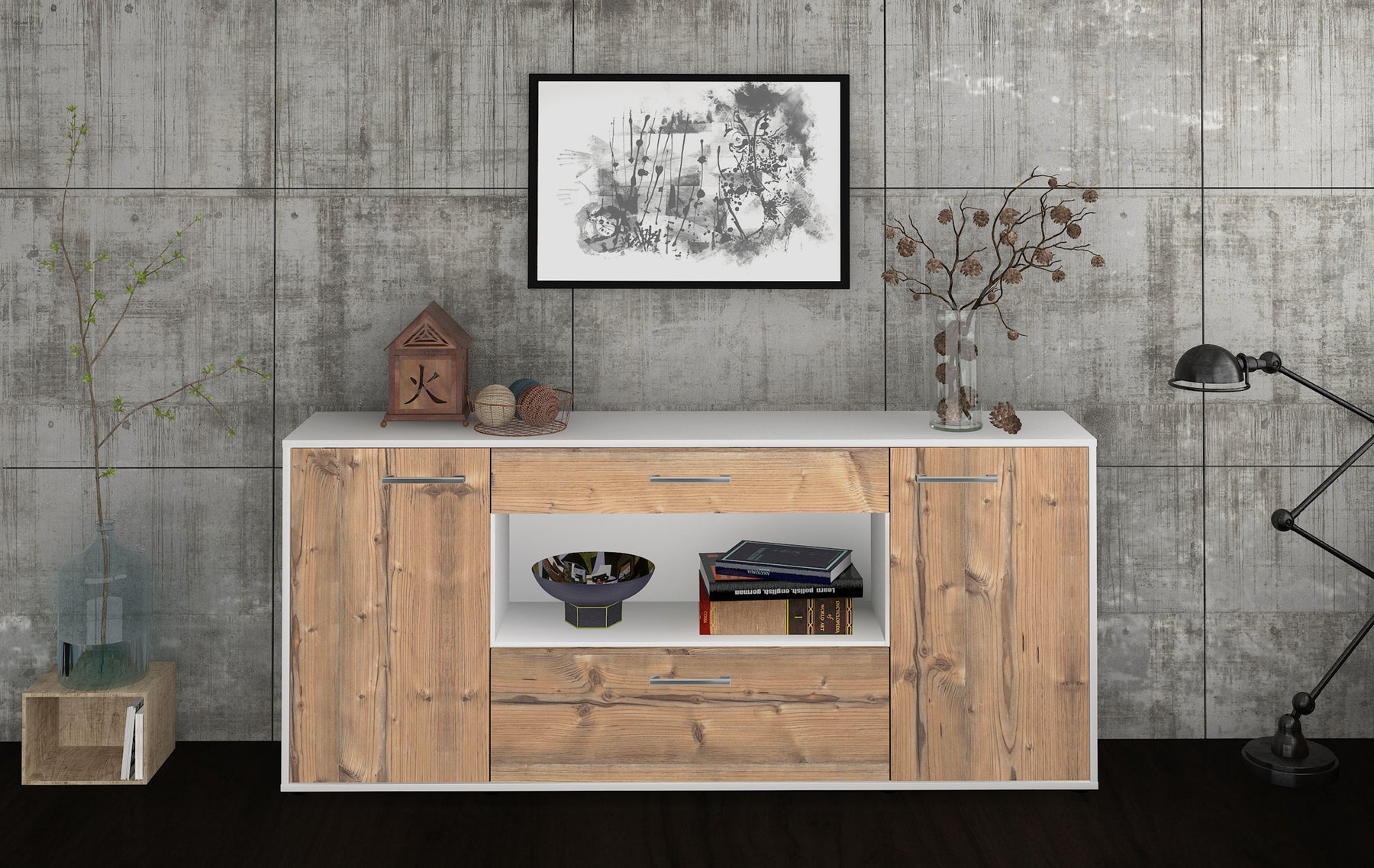 Sideboard Fiora, Pinie Studio (180x79x35cm) - Dekati GmbH