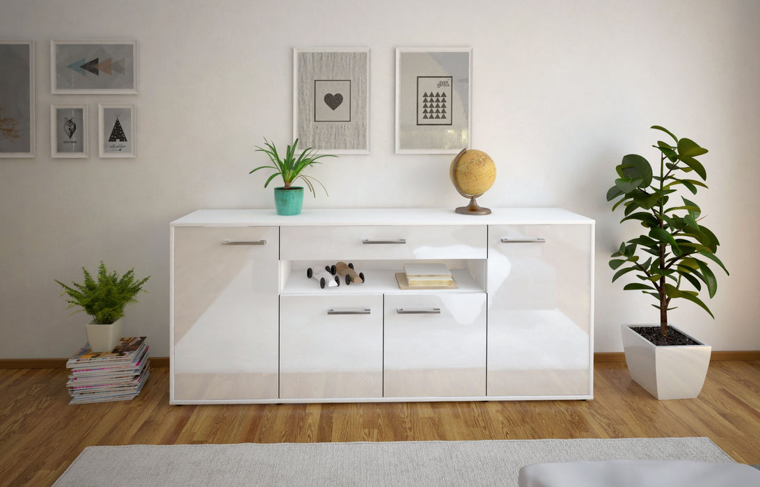 Sideboard Fiorella, Weiß Studio (180x79x35cm) - Dekati GmbH