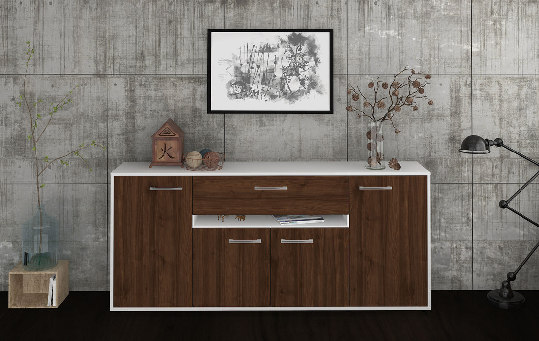 Sideboard Flavia, Walnuss Studio (180x79x35cm) - Dekati GmbH