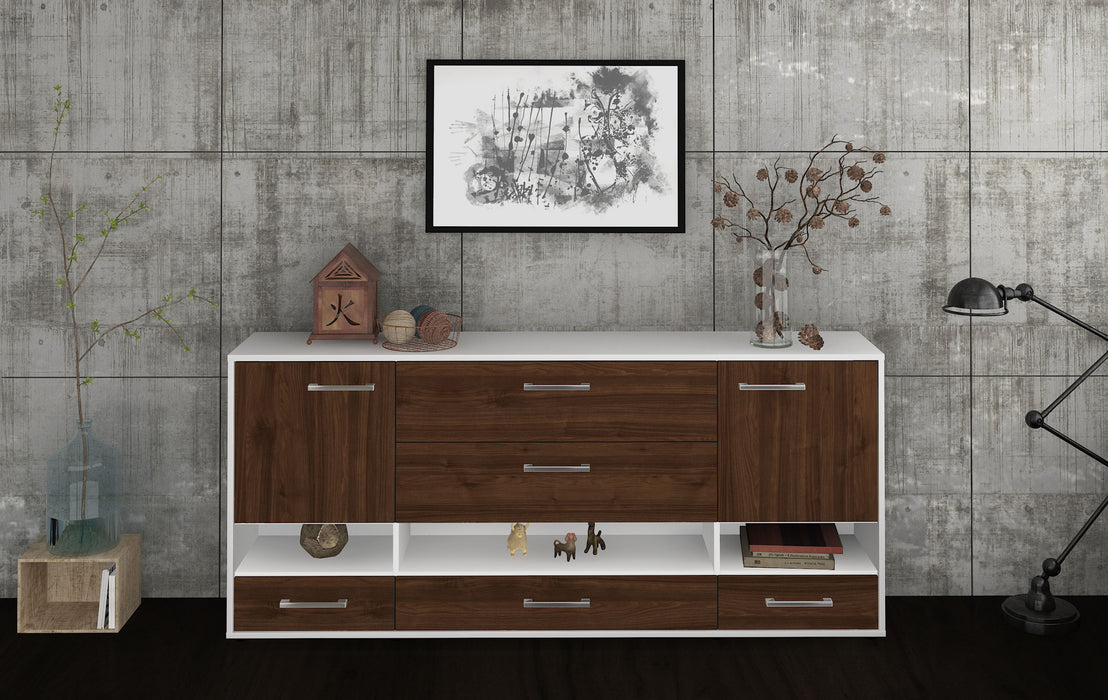 Sideboard Florentina, Walnuss Studio (180x79x35cm) - Dekati GmbH