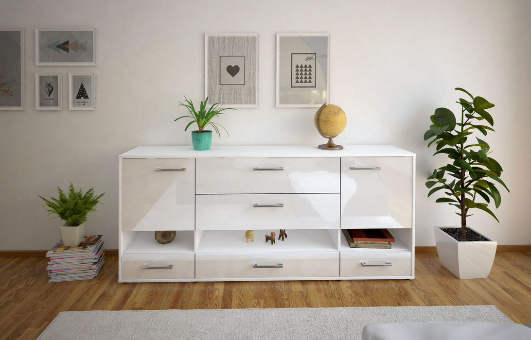 Sideboard Florentina, Weiß Studio (180x79x35cm) - Dekati GmbH