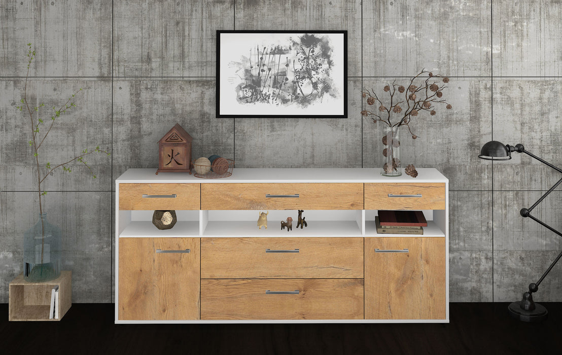 Sideboard Floria, Eiche Studio (180x79x35cm) - Dekati GmbH