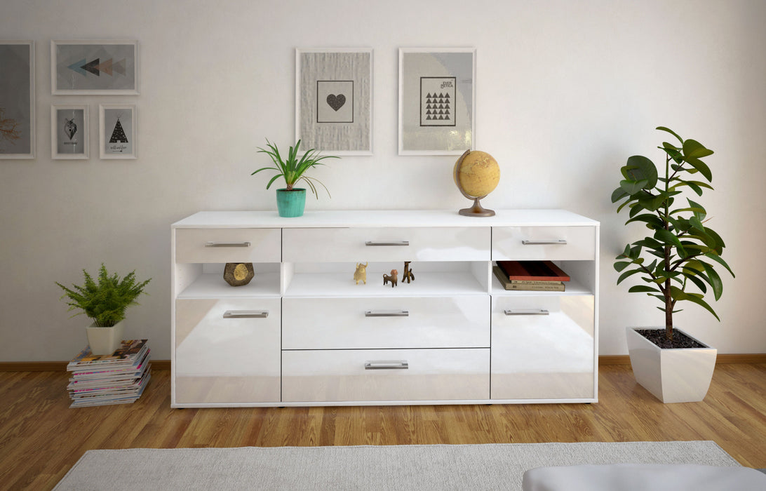 Sideboard Floria, Weiß Studio (180x79x35cm) - Dekati GmbH