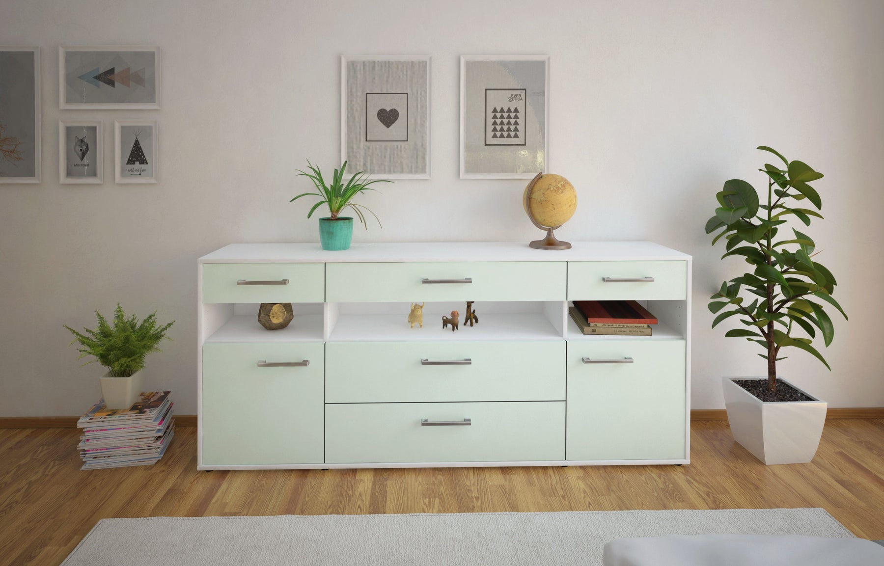 Sideboard Floria, Mint Studio (180x79x35cm) - Dekati GmbH