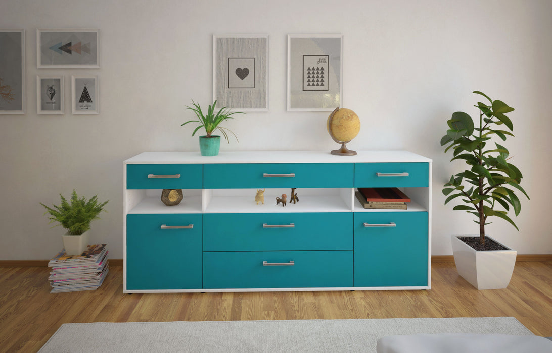 Sideboard Floria, Tuerkis Studio (180x79x35cm) - Dekati GmbH