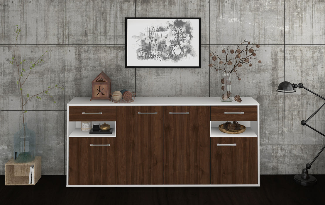 Sideboard Franca, Walnuss Studio (180x79x35cm) - Dekati GmbH