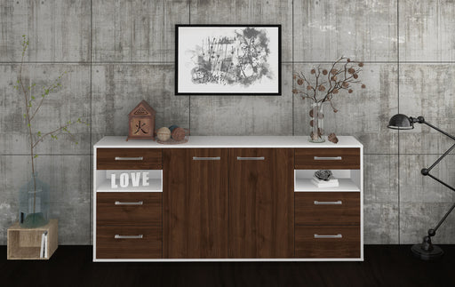 Sideboard Francesca, Walnuss Studio (180x79x35cm) - Dekati GmbH