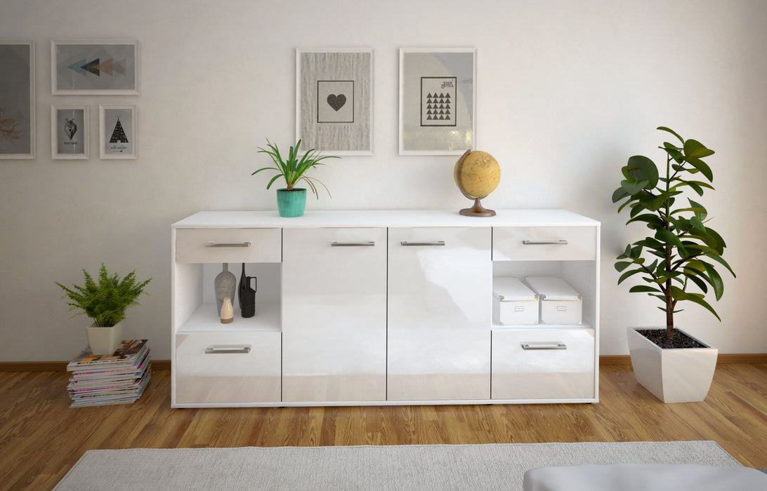 Sideboard Gabriella, Weiß Studio (180x79x35cm) - Dekati GmbH