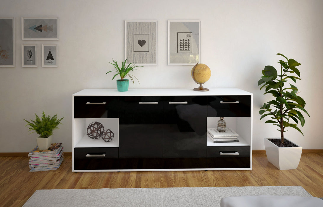 Sideboard Gaia, Schwarz Studio (180x79x35cm) - Dekati GmbH