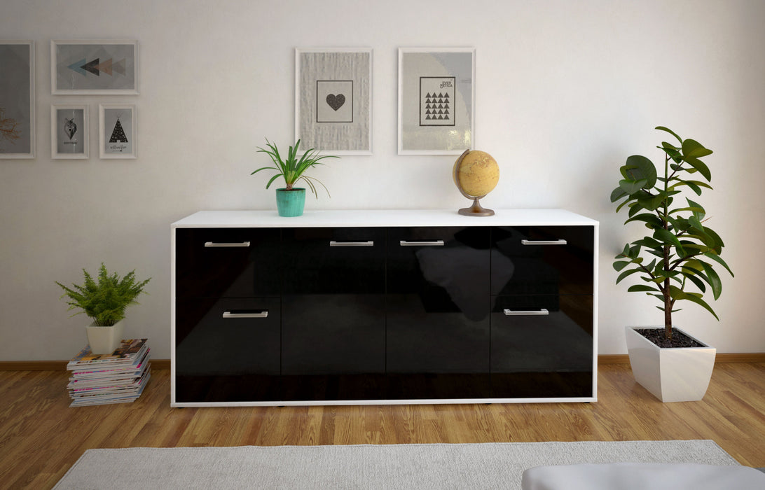 Sideboard Georgina, Schwarz Studio (180x79x35cm) - Dekati GmbH