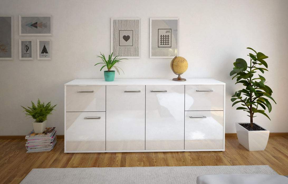 Sideboard Georgina, Weiß Studio (180x79x35cm) - Dekati GmbH