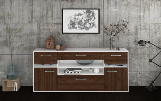 Sideboard Gina, Walnuss Studio (180x79x35cm) - Dekati GmbH