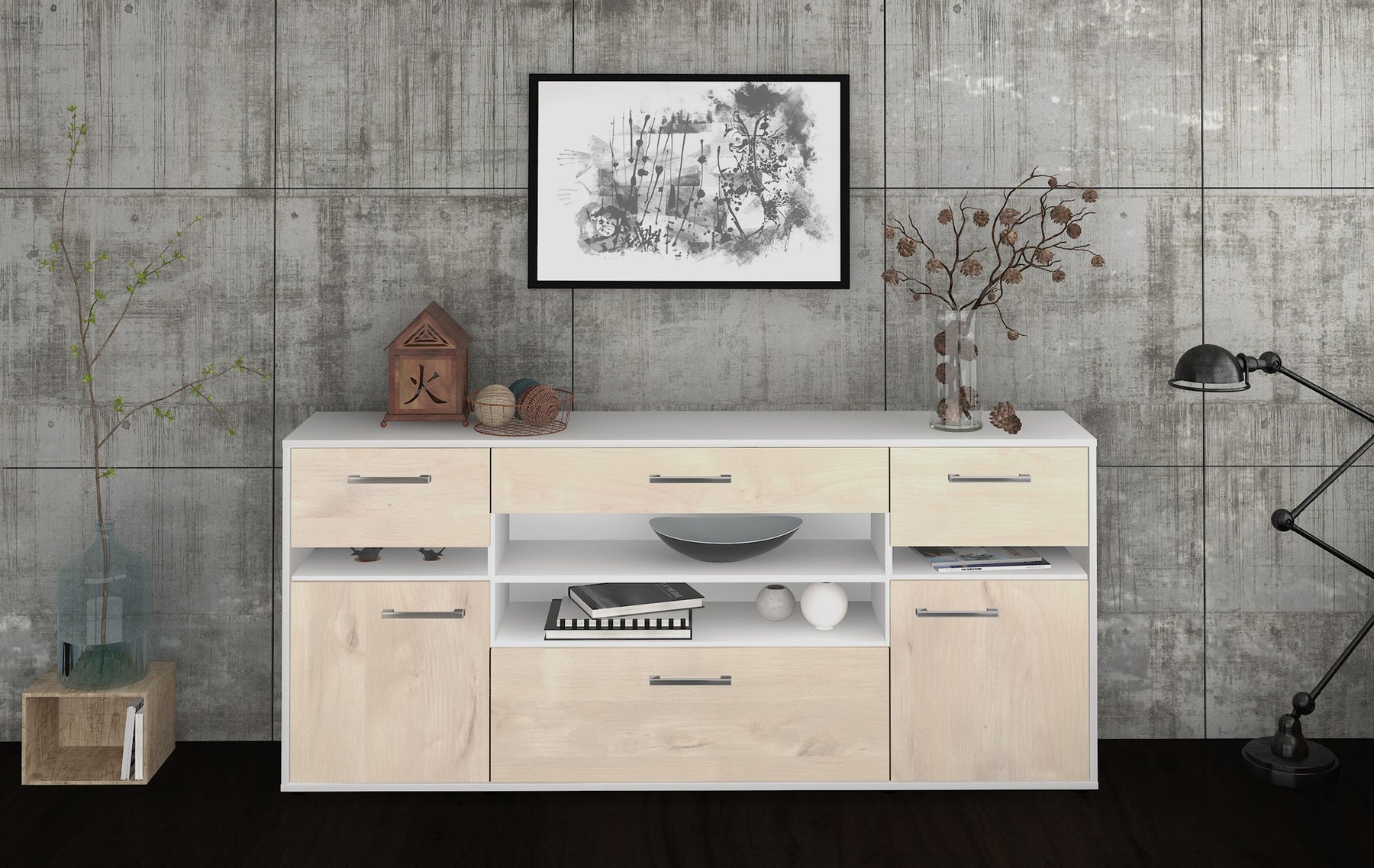 Sideboard Gina, Zeder Studio (180x79x35cm) - Dekati GmbH