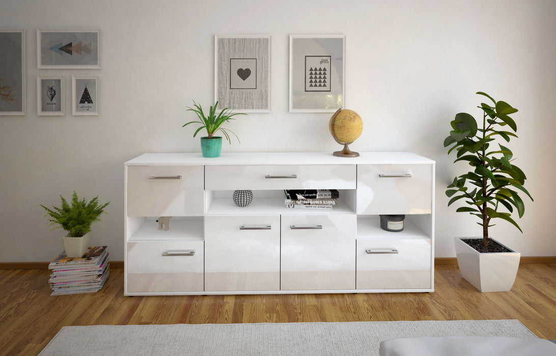 Sideboard Ginevra, Weiß Studio (180x79x35cm) - Dekati GmbH